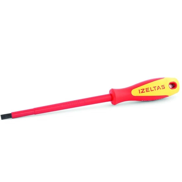 İzeltaş 4140 Düz Tornavida 1000V İzoleli Elektrikçi 2.5x75mm ürün görseli 1