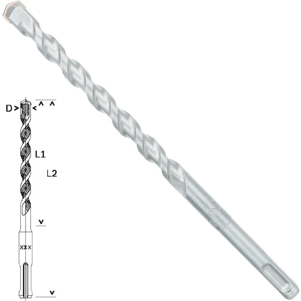 Bosch - Plus-1 Serisi, SDS-plus Kırıcı Delici Matkap Ucu 12*210 mm ürün görseli 1