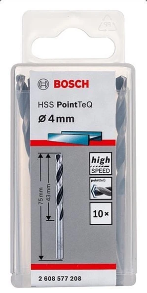 Bosch - HSS-PointeQ Metal Matkap Ucu 4,0 mm 10'lu ürün görseli 1