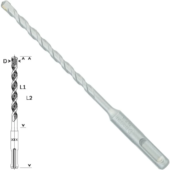Bosch - Plus-1 Serisi, SDS-plus Kırıcı Delici Matkap Ucu 6.5*160 mm ürün görseli 1