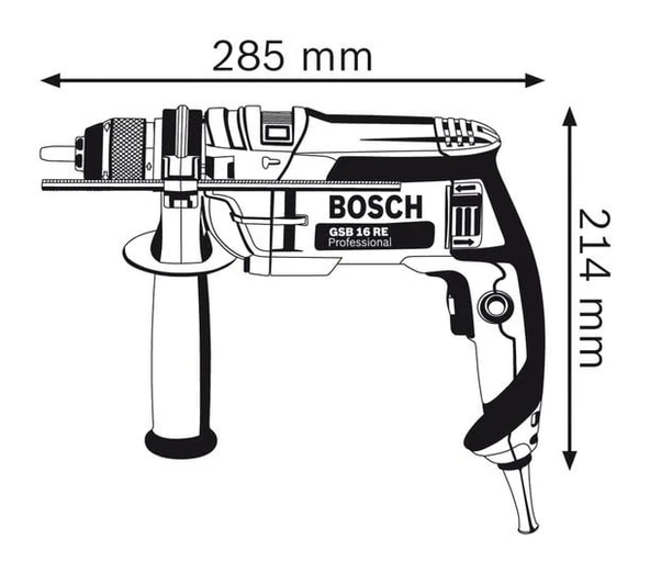 Bosch Professional GSB 16 RE Darbeli Matkap - Resim 2