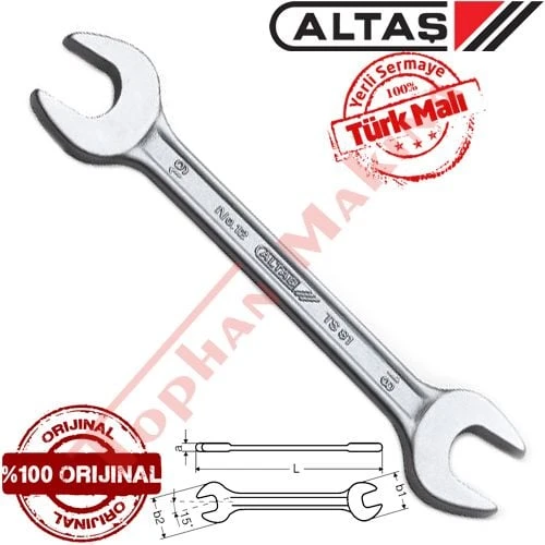 Altaş 13/16x25/32mm İki Ağız Anahtar Ekonomik Tip ürün görseli 1