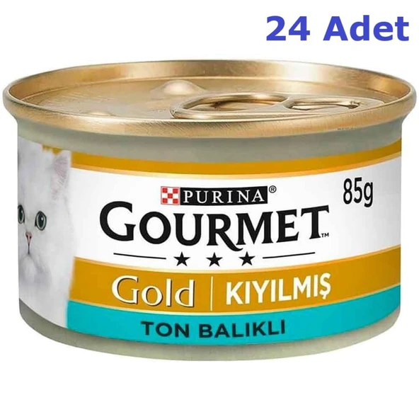 Gourmet Gold Kıyılmış Ton Balıklı Konserve Kedi Maması 85 Gr (24 Adet) ürün görseli 1