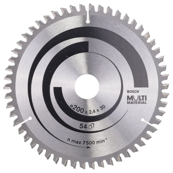 Bosch - Standard for Serisi Çoklu Malzeme için Daire Testere Bıçağı 200*30 mm 54 Diş ürün görseli 1