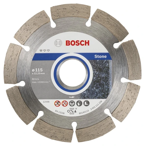 Bosch - Standard Seri Taş İçin, 9+1 Elmas Kesme Diski Set 115 mm ürün görseli 1