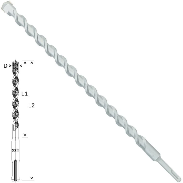 Bosch - Plus-1 Serisi, SDS-plus Kırıcı Delici Matkap Ucu 22*460 mm ürün görseli 1