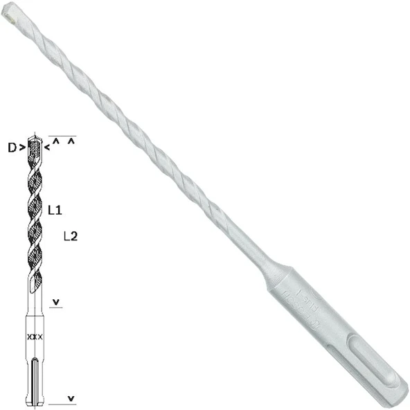 Bosch - Plus-1 Serisi, SDS-plus Kırıcı Delici Matkap Ucu 5*160 mm ürün görseli 1