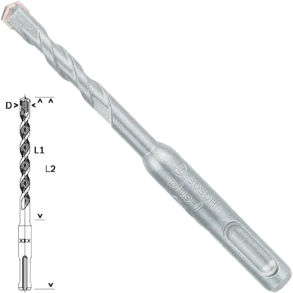 Bosch - Plus-1 Serisi, SDS-plus Kırıcı Delici Matkap Ucu 7*110 mm ürün görseli 1