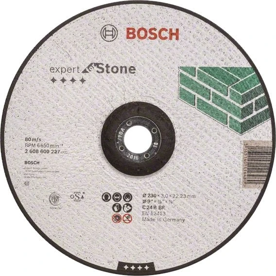 Bosch - 230*3,0 mm Expert Serisi Bombeli Taş Kesme Diski (Taş) ürün görseli 1