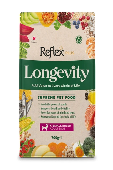 Plus Longevity Çok Küçük Irk Yetişkin Köpek Maması 700g ürün görseli 1