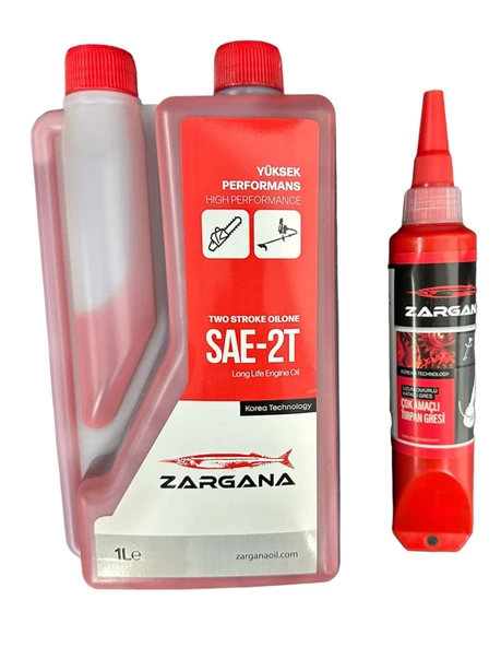 Zargana Z2T10PRO 2t benzin karışım yağı  + ZGR150 Tırpan Gres Yağı 150gr ürün görseli 1