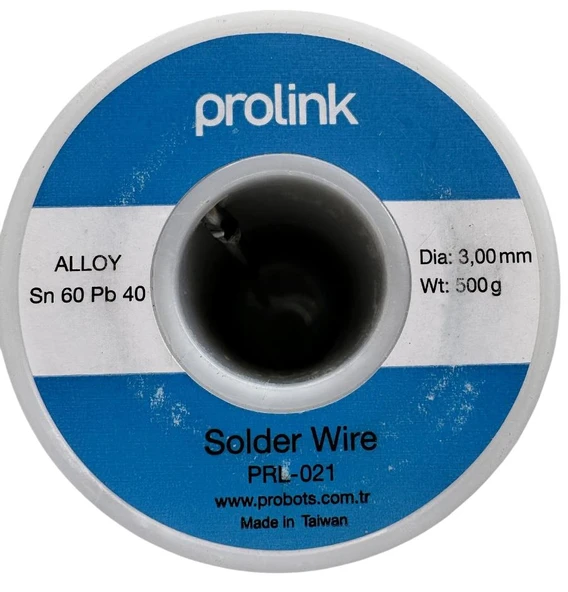 Prolink Lehim Teli 500gr 3mm 60/40 Made in Taiwan PRL-021 ürün görseli 1