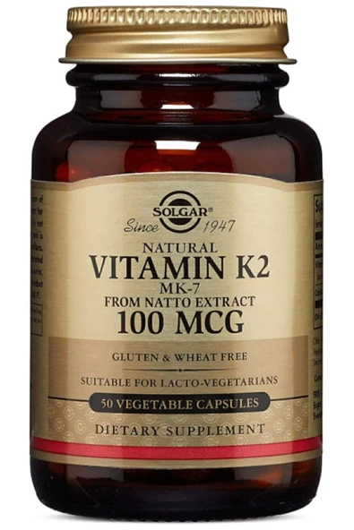 Solgar Vitamin K2 100mcg 50 Kapsül ürün görseli 1