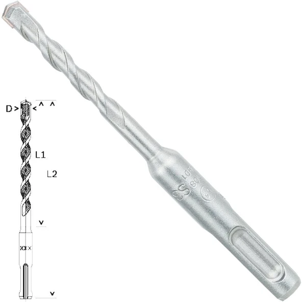 Bosch - Plus-1 Serisi, SDS-plus Kırıcı Delici Matkap Ucu 6.5*110 mm ürün görseli 1
