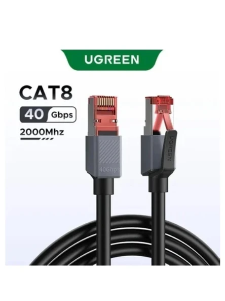 UGREEN 55191 NW323 CAT8 2000MHz 4K 8K 40GB/s Yüksek Ağ Hızı FRP Ethernet Kablosu 8metre ürün görseli 1