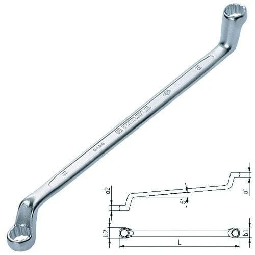 İzeltaş 0430 Yıldız İki Ağız Anahtar 36x41 ürün görseli 1