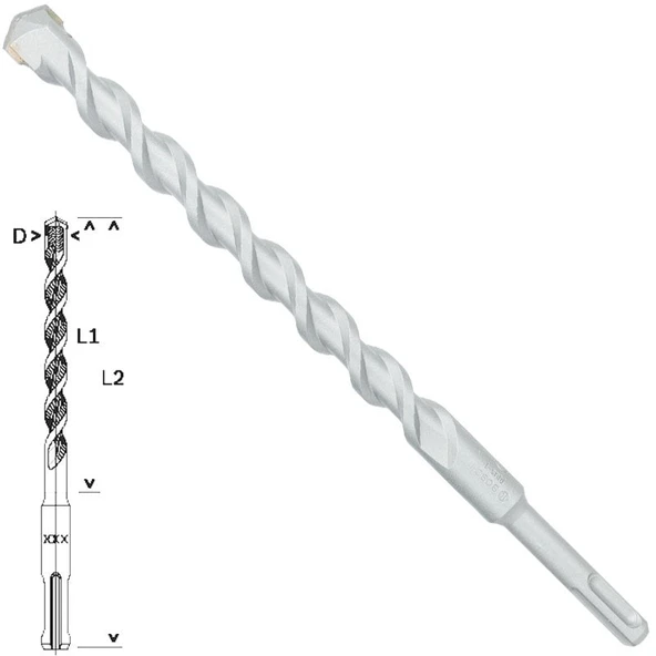 Bosch - Plus-1 Serisi, SDS-plus Kırıcı Delici Matkap Ucu 18*260 mm ürün görseli 1