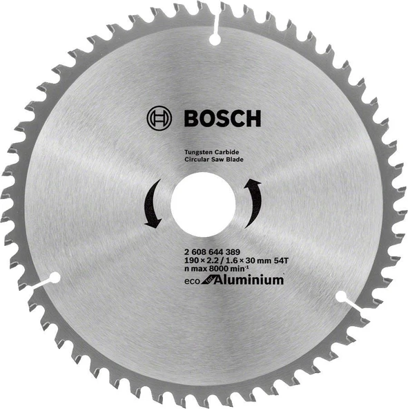 Bosch - Optiline Eco Serisi Alüminyum için Daire Testere Bıçağı 190*30 54 Diş ürün görseli 1