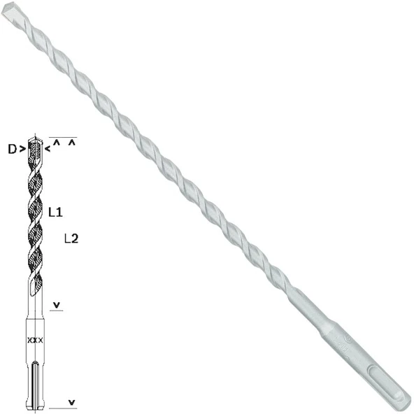 Bosch - Plus-1 Serisi, SDS-plus Kırıcı Delici Matkap Ucu 8*260 mm ürün görseli 1