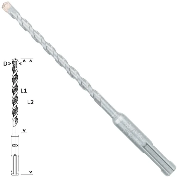 Bosch - Plus-1 Serisi, SDS-plus Kırıcı Delici Matkap Ucu 6*160 mm ürün görseli 1