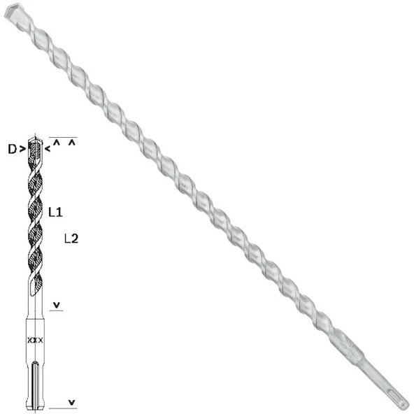 Bosch - Plus-1 Serisi, SDS-plus Kırıcı Delici Matkap Ucu 16*460 mm ürün görseli 1