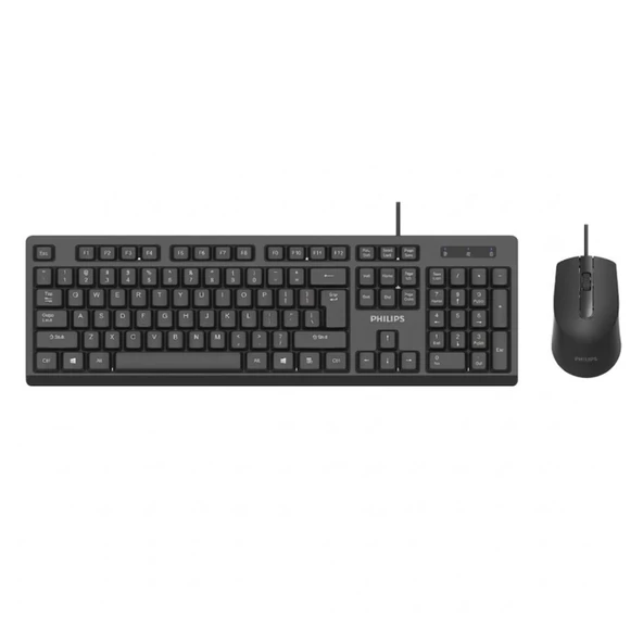 PHILIPS SPT6234 Q Türkçe USB Standart Klavye+Mouse ürün görseli 1