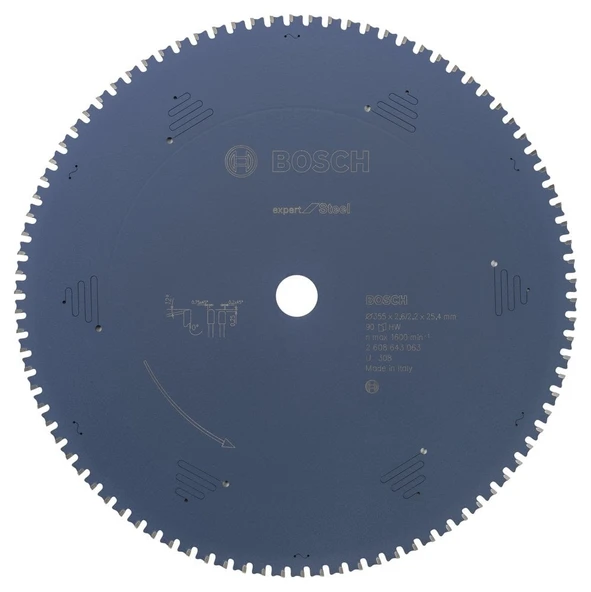 Bosch - Expert Serisi Metal için Daire Testere Bıçağı 355*25,40 mm 90 Diş ürün görseli 1