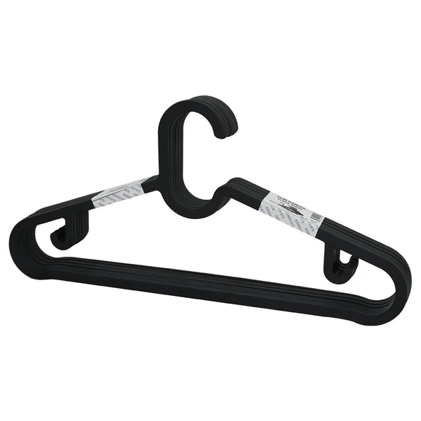 10PCS PLASTİK - ANTRASİT GRİ ELBİSE ASKISI GO53/01147 ürün görseli 1