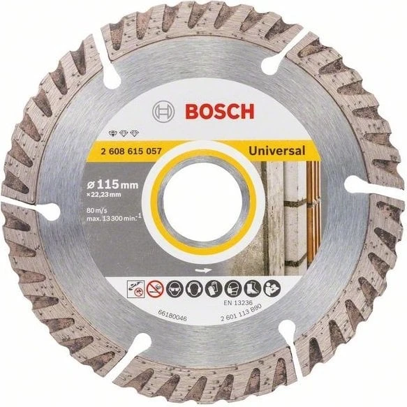 Bosch - Standard Seri Genel Yapı Malzemeleri İçin Elmas Kesme Diski 115 mm ürün görseli 1