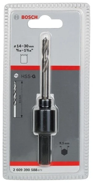Bosch - Altıgen Şaftlı 14-30 mm Pançlar İçin Adaptör, Anahtar Ağzı 9,52 mm ürün görseli 1