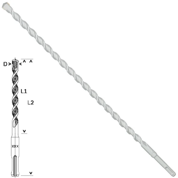 Bosch - Plus-1 Serisi, SDS-plus Kırıcı Delici Matkap Ucu 14*460 mm ürün görseli 1