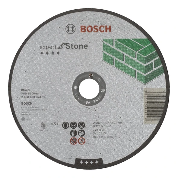 Bosch - 180*3,0 mm Expert Serisi Düz Taş Kesme Diski (Taş) ürün görseli 1