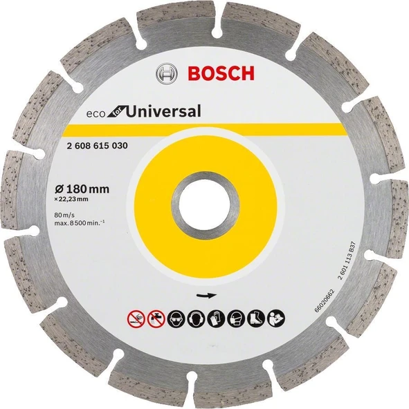 Bosch - Ekonomik Seri Genel Yapı Malzemeleri İçin Elmas Kesme Diski 180 mm ürün görseli 1