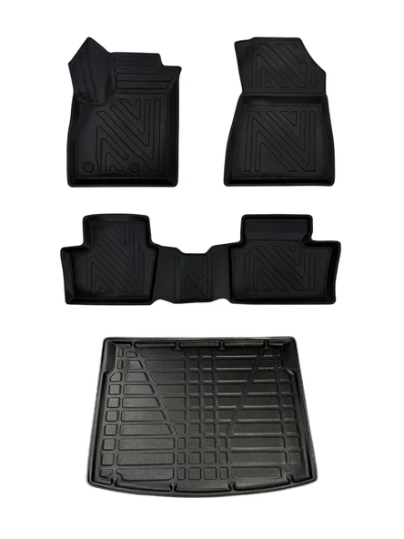 Toyota Auris 2007-2012 Uyumlu 4D Premium Paspas ve Bagaj Havuzu Seti Bizymo ürün görseli 1