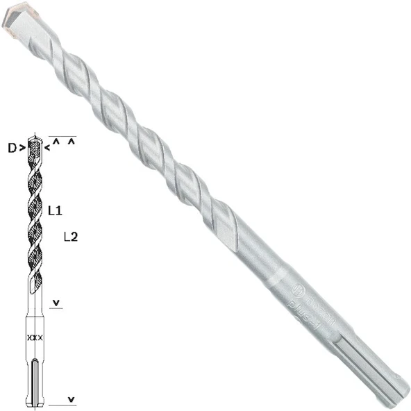 Bosch - Plus-1 Serisi, SDS-plus Kırıcı Delici Matkap Ucu 10*160 mm ürün görseli 1
