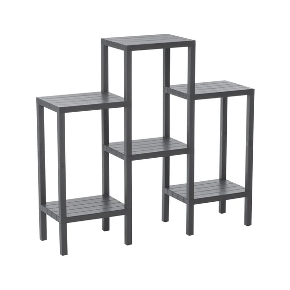 6 RAFLI - GRİ MODÜLER ÜNİTE PLASTİK 108x100x29 cm GO53/01209 ürün görseli 1