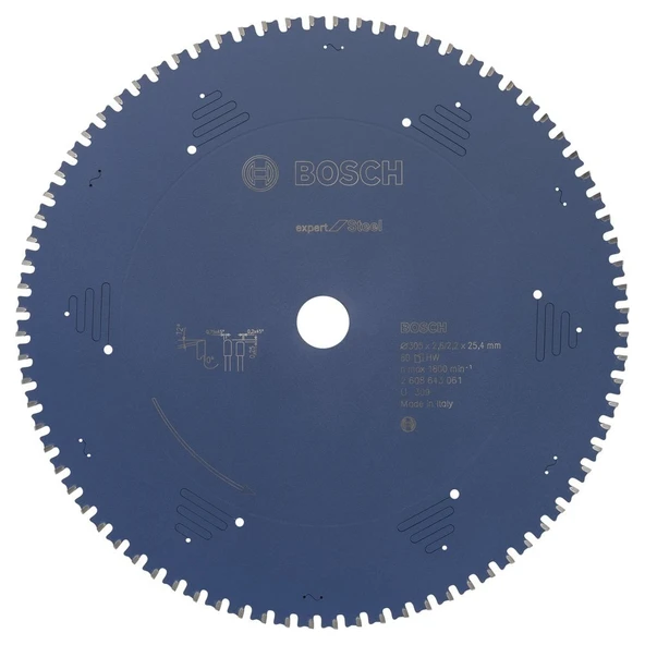 Bosch - Expert Serisi Metal için Daire Testere Bıçağı 305*25,40 mm 80 Diş ürün görseli 1