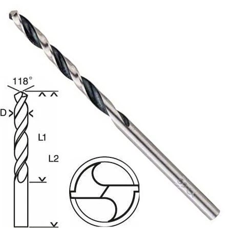 Bosch HSS PointTeQ Matkap Uç Metal 4x43x75mm ürün görseli 1
