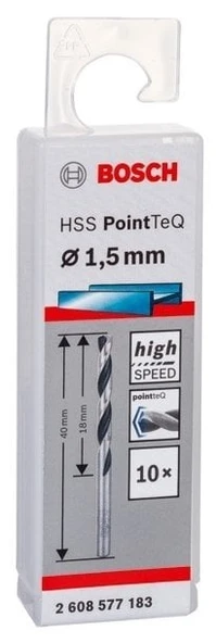 Bosch - HSS-PointeQ Metal Matkap Ucu 1,5 mm 10'lu ürün görseli 1