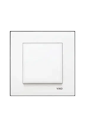 Viko Karre Meridian Beyaz Tekli Anahtar - Çerçeveli Tam Set (90967001) ürün görseli 1