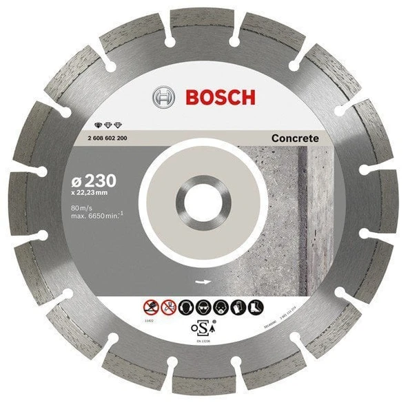 Bosch - Standard Seri Beton İçin Elmas Kesme Diski 230 mm ürün görseli 1