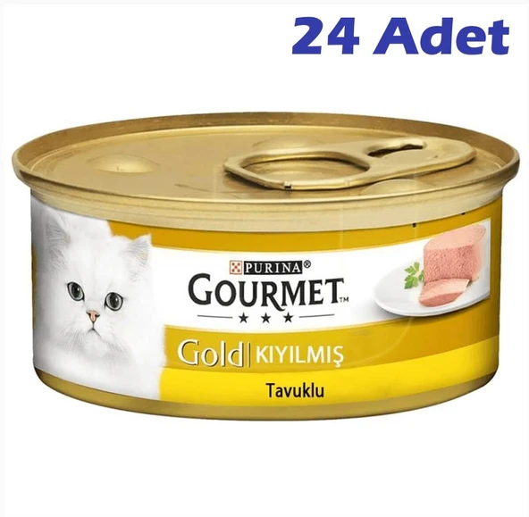Gourmet Gold Kıyılmış Tavuk Etli Konserve Kedi Maması 85 Gr (24 adet) ürün görseli 1