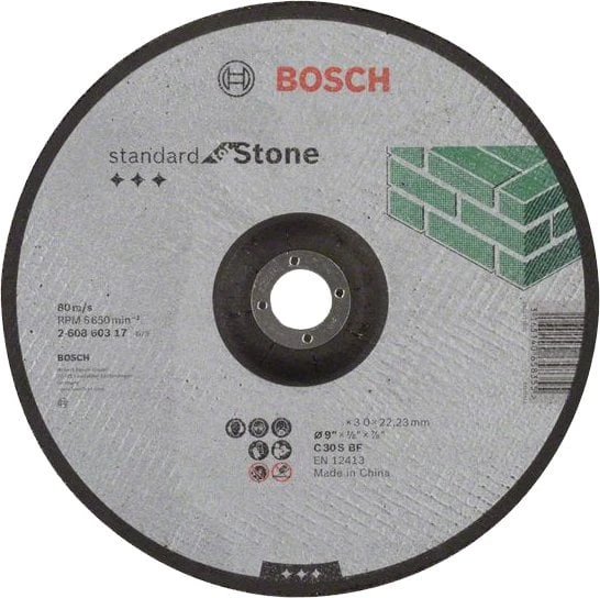 Bosch - 180*3,0 mm Standard Seri Düz Taş Kesme Diski (Taş) ürün görseli 1