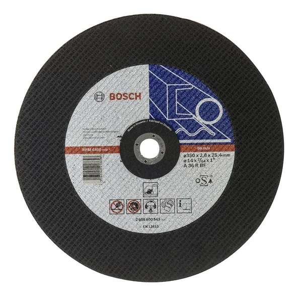 Bosch - 350*25,40*2,8 mm Expert Serisi Düz Metal Kesme Diski (Taş) ürün görseli 1