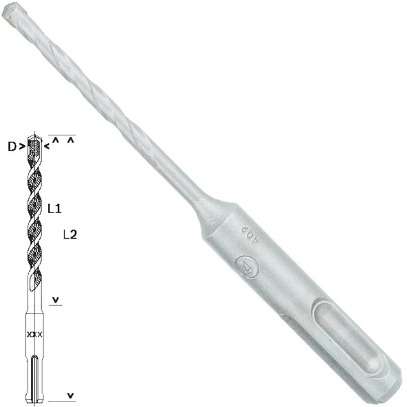 Bosch - Plus-1 Serisi, SDS-plus Kırıcı Delici Matkap Ucu 4*110 mm ürün görseli 1