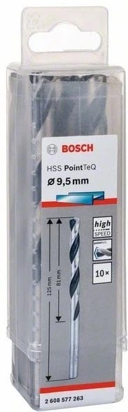 Bosch - HSS-PointeQ Metal Matkap Ucu 9,5 mm 10'lu ürün görseli 1