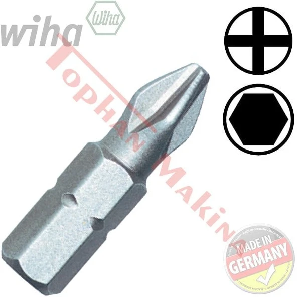 Wiha 7011Z Bits Uç Yıldız PH2 25mm ürün görseli 1