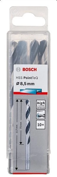 Bosch - HSS-PointeQ Metal Matkap Ucu 8,5 mm 10'lu ürün görseli 1