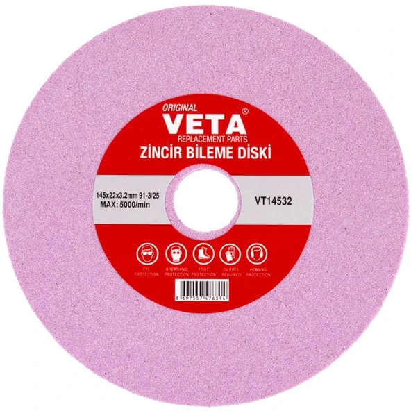 Veta VT14532 Zincir Bileme Diski 145x22x3.2mm 91 - 3/25 ürün görseli 1
