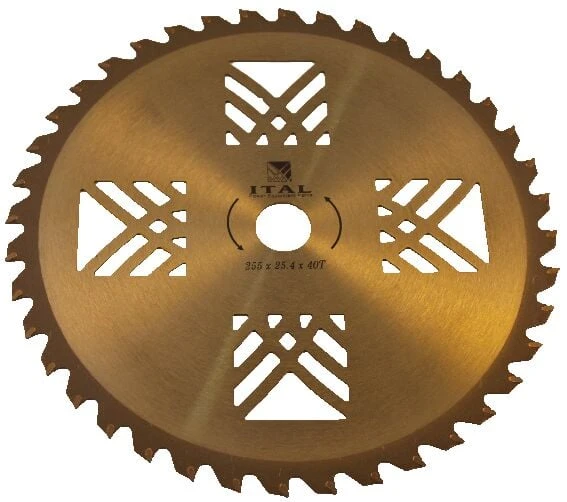 ıTAL Brush Cutter Blade 40 T x 255 Ot Tırpan Testeresi Elmas ürün görseli 1